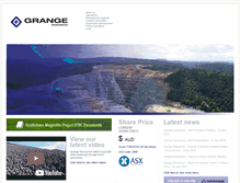 Tablet Screenshot of grangeresources.com.au